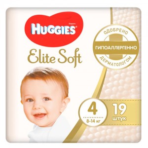 Подгузники Huggies Elite Soft 4