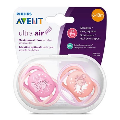 Пустышка Philips Avent Ultra Air, 6-18 мес.