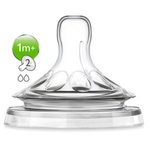 СОСКА PHILIPS AVENT NATURAL, МЕДЛЕННЫЙ ПОТОК, 2 шт